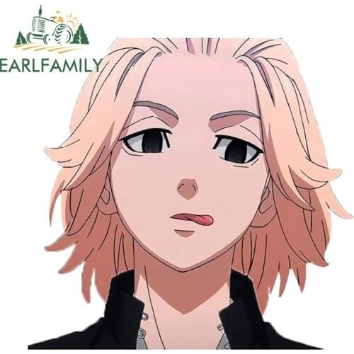 EARLFAMILY 13cm x 12cm for Tokyo Revengers Peeker Car Sticker and Decal Laptop Wall Motorcycle Mikey Decals Anime Car Wrap