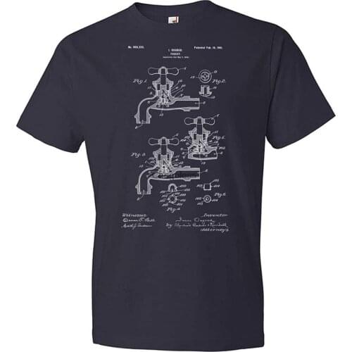 Water Faucet T-Shirt Bathroom Apparel Plumber Gift Garage Shirt Pipe Fitter