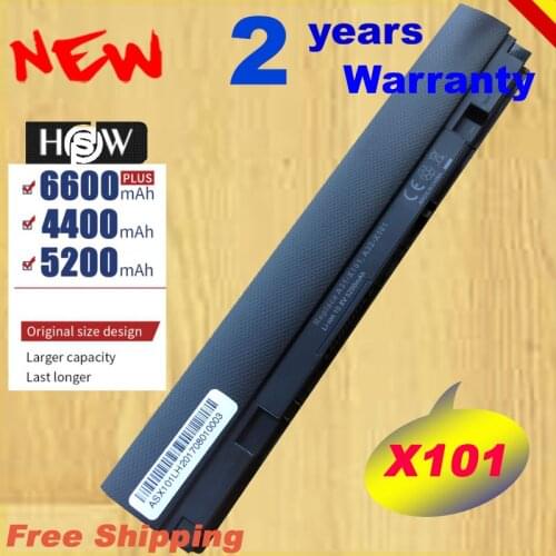 HSW New 6Cell 10.8V/11.1V Laptop BLACK Battery for ASUS A32-X101 A31-X101 for Eee PC X101 X101H X101C X101CH 5200m FAST Shipping