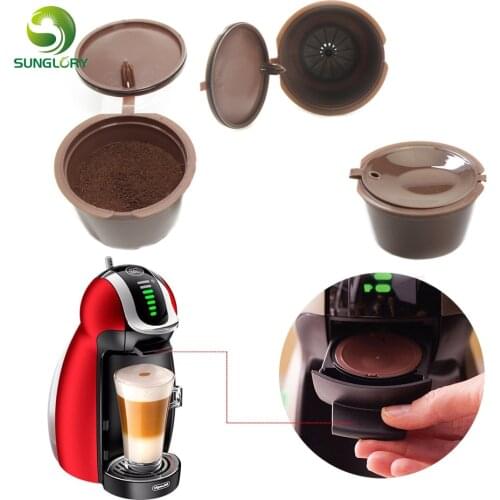 Dolce Gusto Coffee Capsule 3Pcs/Lot Plastic Refillable Coffee Capsule 200 Times Reusable Compatible For Nescafe Dolce Gusto