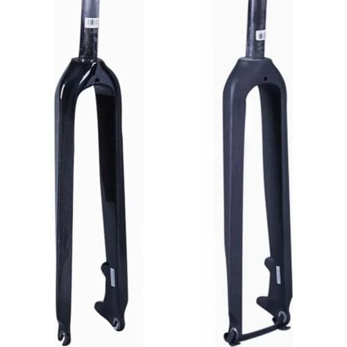 Gloss Matt 3K Carbon Fibre Mountain Bike Forks MTB Fork Bicycle Hard Disc Brake 26 27.5 29 Inch Straight tube 28.6mm