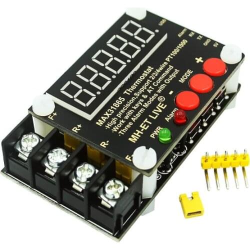 MAX31865 high precision isolated temperature collector module PT100 serial port output upper computer software debugging