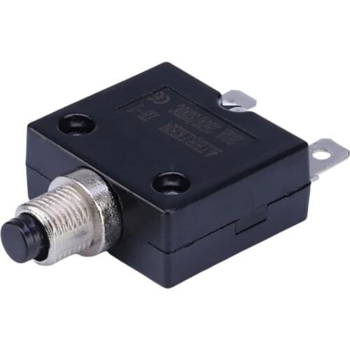 Mini Circuit Breaker 5A 10A 15A 20A 30A 35A 40A 50A125VAC 2Pins Bakelite Manual Current Thermal Overload Protector Reset Switch