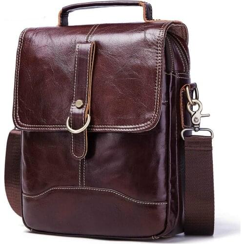 Fashionable Leather Shoulder Bag Large Capacity Multi-function Crossbody Bag Casual Baotou Leather Bag