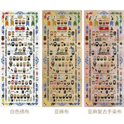 Cross-stitch kit, hanging picture and hand-dyed cloth new product, character series, large version