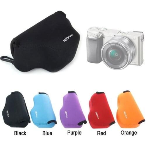 Neoprene Soft Camera Protect Bag Case Cover For Sony A6000 16-50mm Lens multicolors for choose