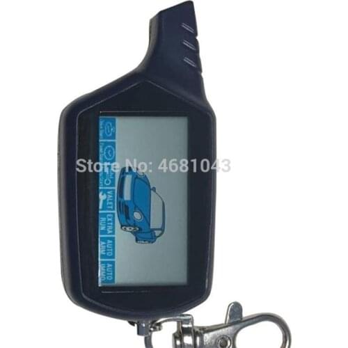 Wholesale Keychain B9 LCD Remote Control Engine Start For Russian Two Way Car Alarm System Starline B9 Twage Key chain