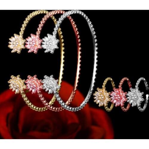 Janekelly Luxury 2PCS Dubai Bangle Ring Set Fashion Jewelry Sets For Women Wedding Engagement brincos para as mulheres 2020