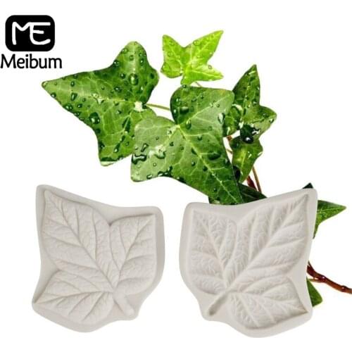 Meibum Silicone Fondant Molds Cake Decorating Mould 1 Set Lvy Leaves Shaped Cupcakes Sugarcraft Pastry Baking Tools Clay Pan