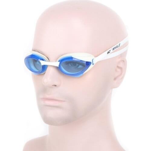 Silicone Swimming Glasses Adjustable Anti-Fog UV Protect Swim Goggles Professional Waterproof Mirrored Swim Eyewear