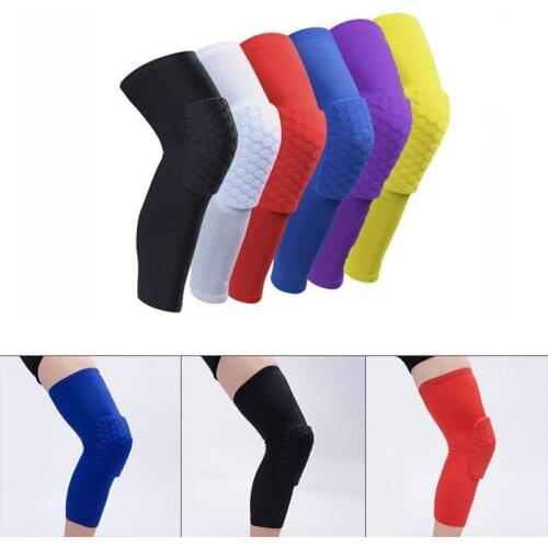 Anti-collision Ventilation Sports Safety Tapes Volleyball Basketball Kneepad Compression Socks Knee Honeycomb Wraps Brace#267802