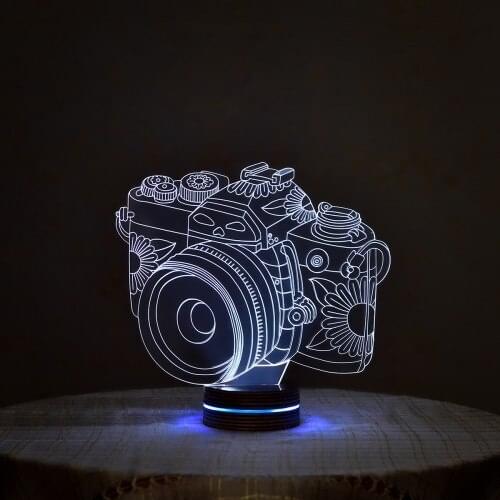 LED Night Lamp 3D Illusion Table Lamp For Home Decorative Light Photography Machine Design