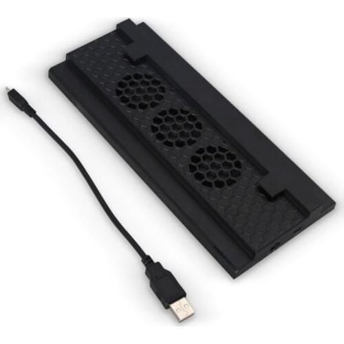 OSTENT Dual USB Port 3 Cooling Fan Cooler Vertical Stand for Microsoft Xbox One S Console