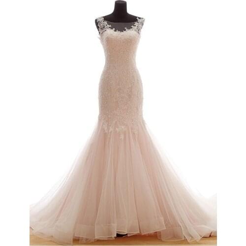 Romantic Real Photo 2018 Hot Floor-Length Draped Vestido De Noiva Vintage lace Bridal Gown Fashion mother of the bride dresses