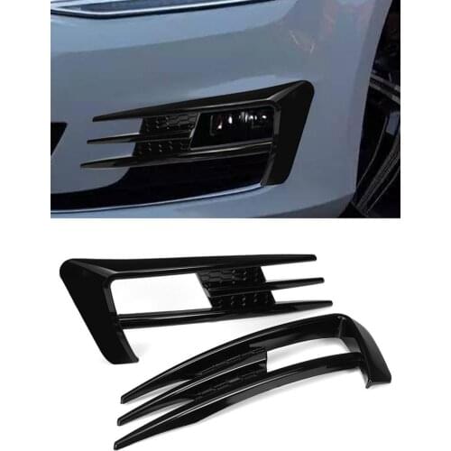 1 Pair Car Front Fog Lamp Frame Fog Light Cover Trim Exterior Decoration Accessories For Volkswagen Golf MK7 Car Styling 2021