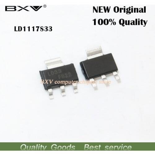 10pcs LD1117S33CTR SOT-223 LD1117S33 SOT223 LD33 IC REG LDO 3.3V 950MA