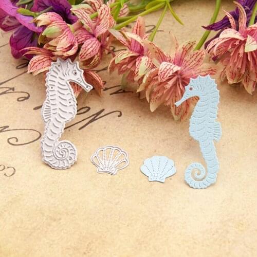 2020 Hippocampus Metal Cutting Dies DIY Scrapbooking Paper Photo Album Crafts Knife Mould Cards Blade Punch Stencils for Decor