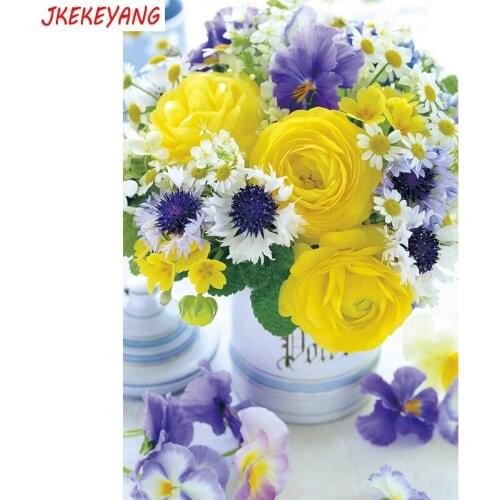 5D DIY square/round Diamond painting flower Cross Stitch Diamond Embroidery Pattern Rhinestone J1741