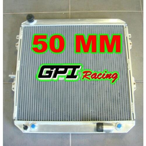50MM GPI aluminum radiator for Toyota Surf Hilux 2.4/2.0 LN130 AT/MT