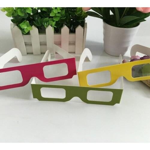 Paper Frame 3D Firework Glasses Rainbow Light Lamp 3D Fashion Design Glasses