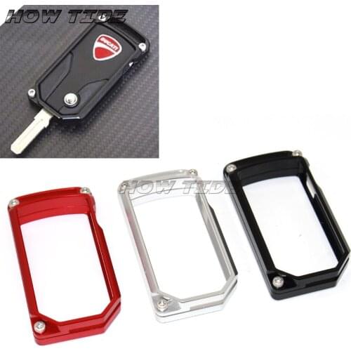 For Ducati Diavel 2011-2016 MTS1200 Multistrada 1200 2010-2016 Motocycle Accessories Billet Aluminum Key Remote Cover Case