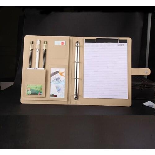 A4 business mens folder a4 office folders for documents file folder for papers for A4 documents with ring binder 1163