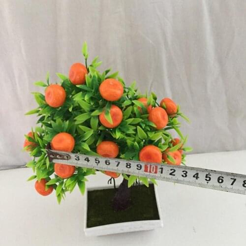 Artificial Orange Tree Decorative Non-fading Plastic Lifelike Simulation Plant for Daily Life