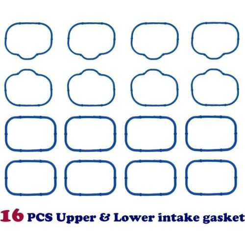 16pcs Intake Manifold Upper & Lower Gasket Kit for Chrysler/Dodge/Jeep/Volkswagen 3.2 3.6L Engines #5184562AC 5184331AC