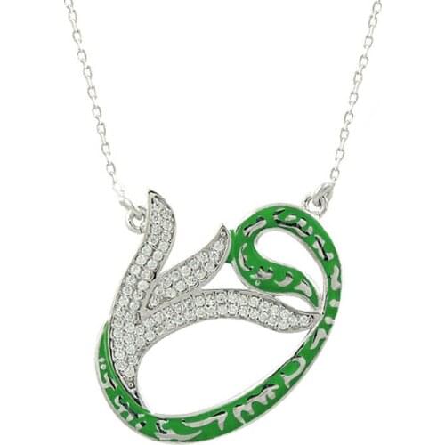 KUTAYDAN Cabochons Vav Necklace 925 Sterling Silver