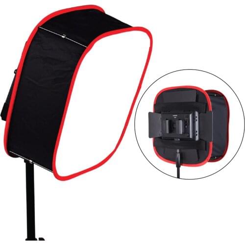Meking Collapsible Softbox 40*40cm for Yongnuo YN600 YN900 LED Light Panel Portable Lighting Modifier for Studio