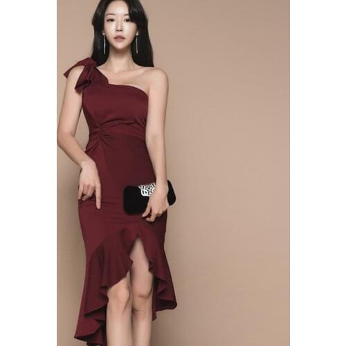 2019 fashion women comfortable soft vintage casual off shoulder sexy dress new arrival temperament elegant backless party dress