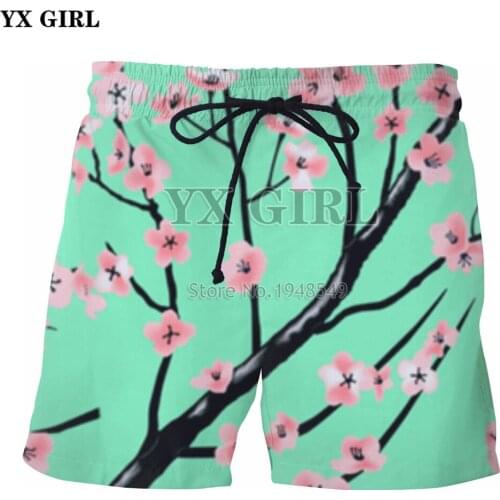 YX GIRL Anime Harajuku Shorts 2018 Summer New Style Mens shorts Arizona Ice Tea 3D PrintMen/Women casual shorts