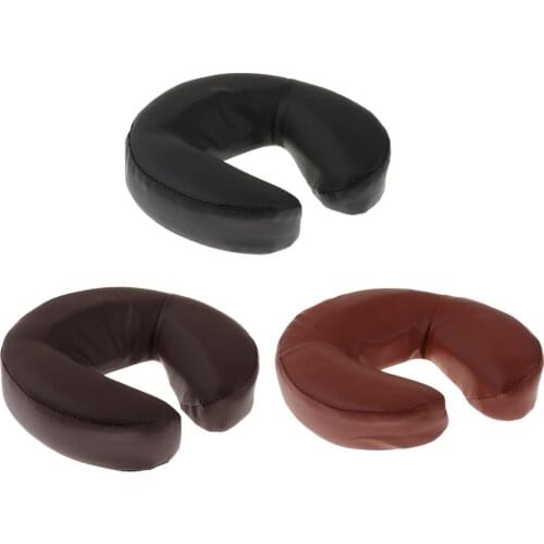 Soft Spa Massage Table Chair Foam Face Rest Neck Head Pillow Cushion for Massage Acupuncture Table Bed--27x28x6cm