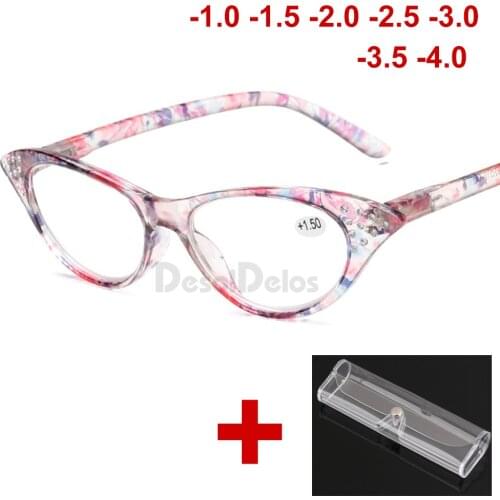 Reading Glasses Cat Eye Women Men Lightweight Presbyopic Reading Glasses 1.0 1.5 2.0 2.5 3.0 3.5 4.0 Eyewear with case