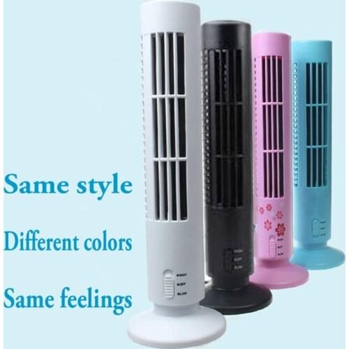 J0PE USB Laptop PC Mini No Leaf Air Conditioner Cooling Cool Desk Tower Fan Bladeless
