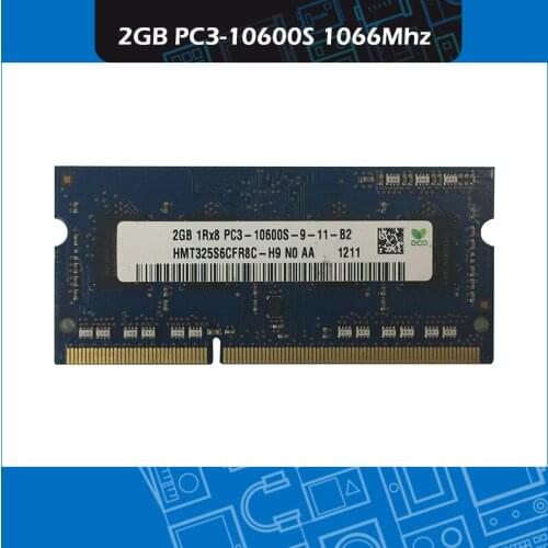Laptop Memory DDR3 2GB PC3-10600S Notebook Module SODIMM RAM 1066Mhz
