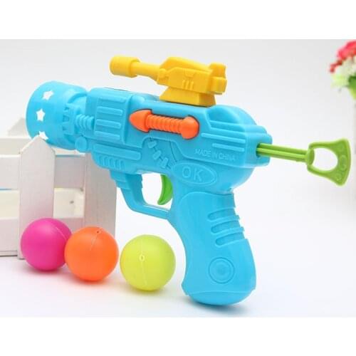 Fun elastic ping-pong gun safety game gun children shoot toy boys play ball ball gun gift