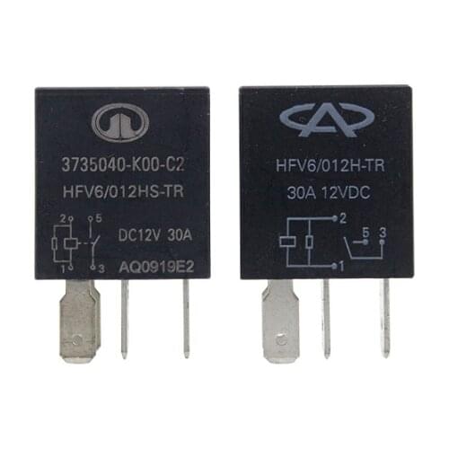 HFV6 relay 12v 4pin/5pin for headlamp fan air conditioner car relays