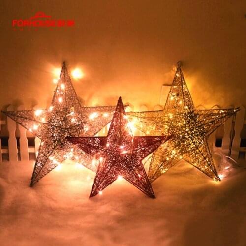 Christmas Star Curtain Lights Outdoor/Indoor Garland String Fairy Lamp For Party Wedding Holiday Decoration