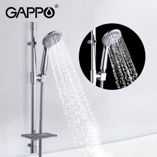 GAPPO Bathtub Faucets chrome thermostatic shower faucet bathtub shower wall mounted extension holder adjustable slide bar