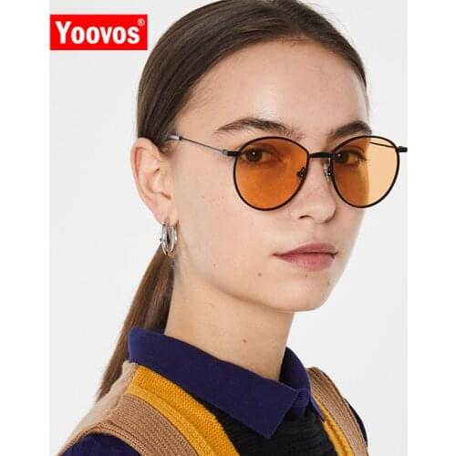 Yoovos 2021 New Cat eye Sunglasses Women Vintage Metal Luxury Glasses Retro Shopping Fashion Oculos De Sol Feminino UV400