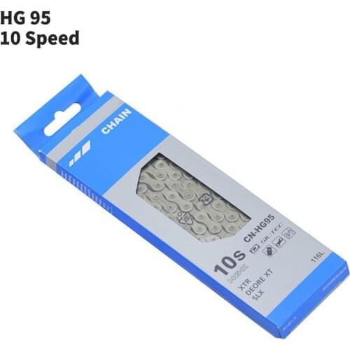 Ultra-light Bicycle Chain HG54 HG95 10 Speed Bicycle Chain 116 Links Mountain Road Bicycle MTB Chain Replacement Parts