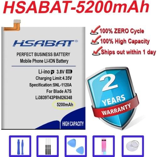 Top Brand 100% New 5200mAh Li3839T43P8h826348 Battery for ZTE Blade A7S A7 2020 in stock