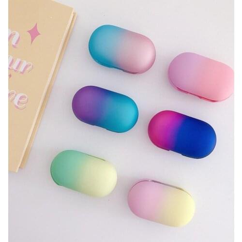 Bluetooth Earphone Protective Case Gradient Colorful Split PC Hard Shell Storage Shell for Samsung Buds Headset Accessories