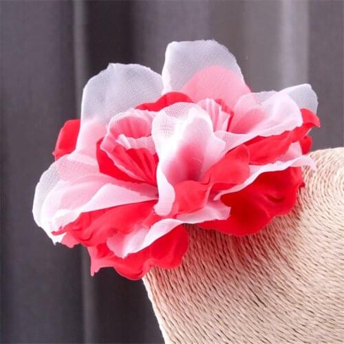 Pretty Silk Cloth Flower Brooch Jewelry Colorful Ribbon Brooches For Women Girls Gifts Collar Pins Coat Suit Shirt Accessories