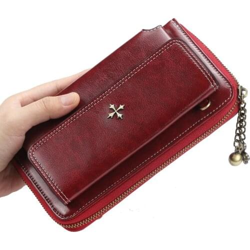 Four-leaf clover Womens Wallets High Capacity Long Wallet Female Design Pocket Purse Women Coin Purses Lady Clutch Card Holder