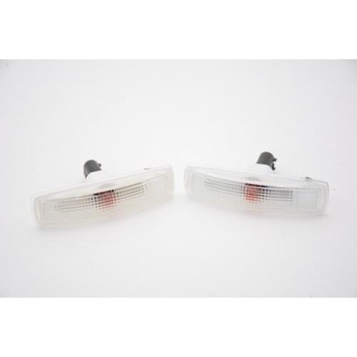 1Pair Front Fender Turn Signal Lights Side Marker Lamps For Land Rover Discovery 3 2009