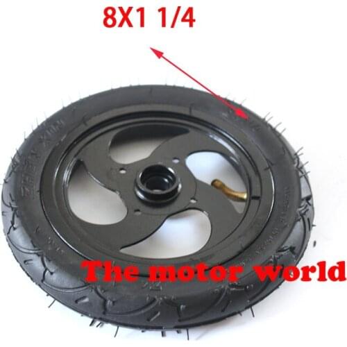 1pc bike 8X1 1/4 or 200x45 Wheel with Tyre & Tube motorcycle Electric scooter parts