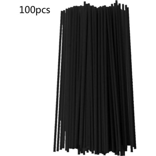 100Pcs 19cmx3mm Fiber Sticks Diffuser Aromatherapy Volatile Rod for Home Fragrance Diffuser Home Decoration D0AB