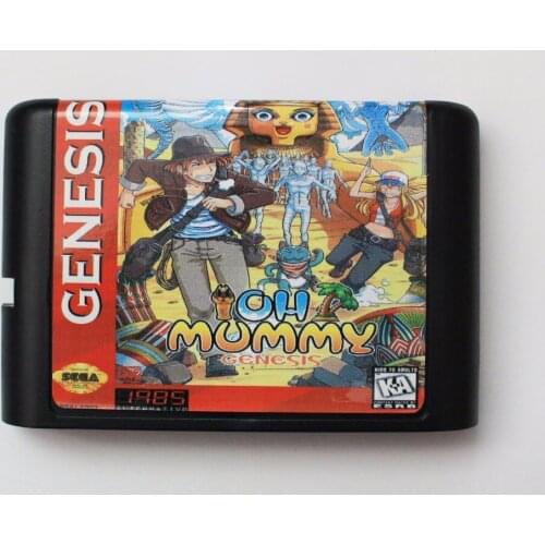 OH Mummy Genesis 16 bit SEGA MD Game Card For Sega Mega Drive For Genesis